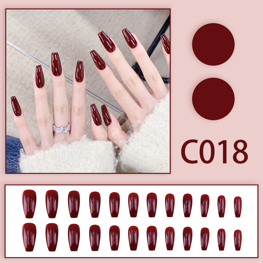 New Solid-color Wearable Nails Short Style by Dropshipman