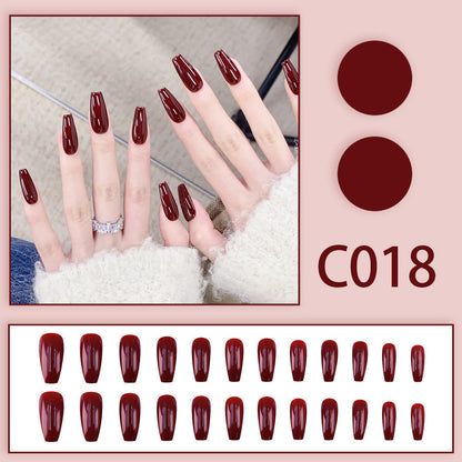 New Solid-color Wearable Nails Short Style by Dropshipman