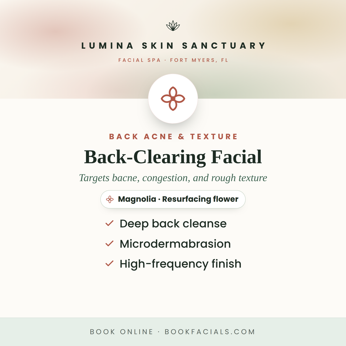 Back-Clearing Facial — Lumina Skin Sanctuary, facial spa in Fort Myers, FL
