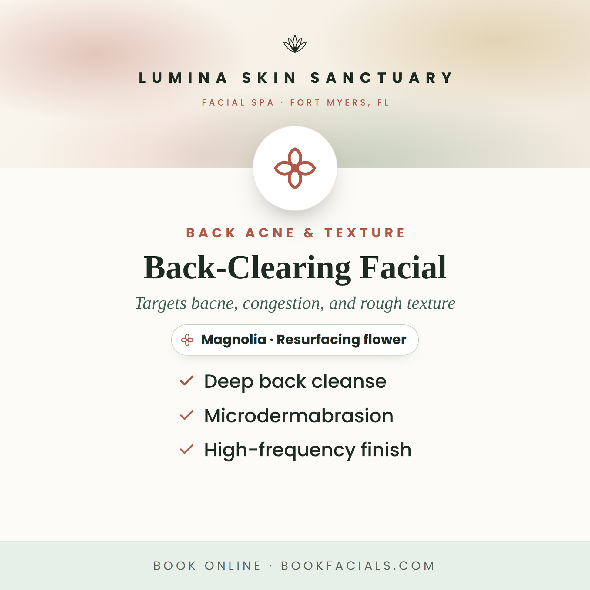 Back-Clearing Facial — Lumina Skin Sanctuary, facial spa in Fort Myers, FL