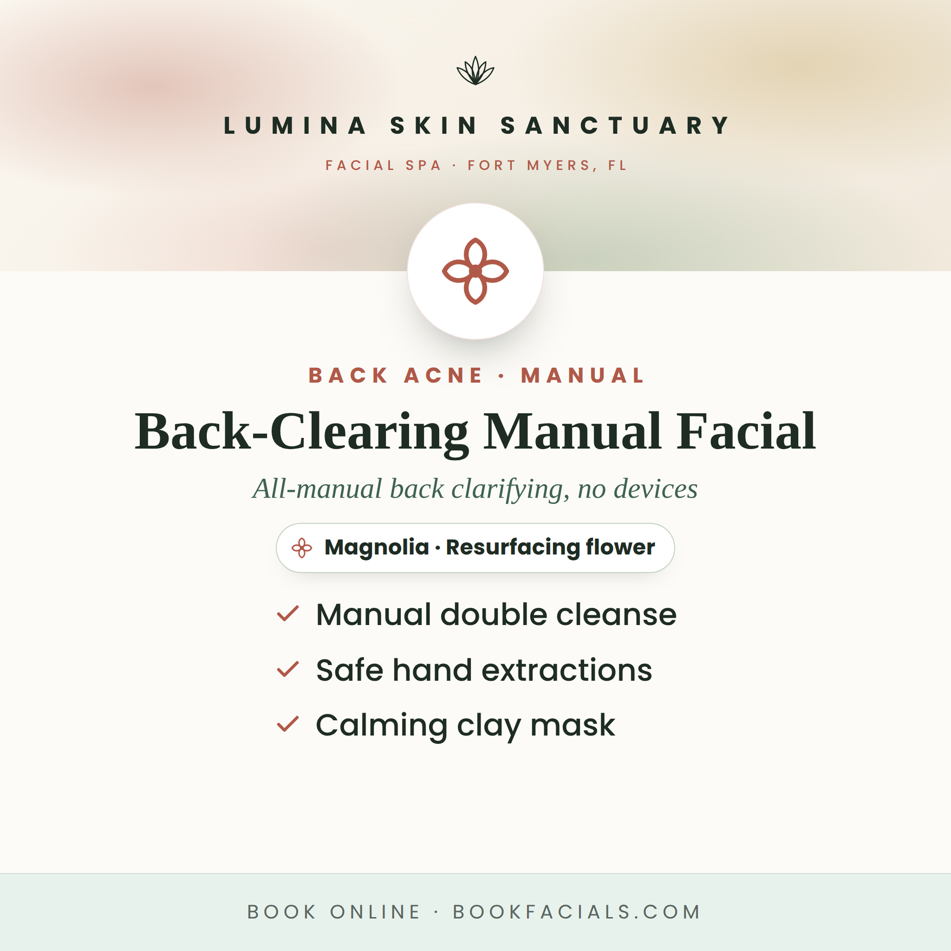 Back-Clearing Manual Facial — Lumina Skin Sanctuary, facial spa in Fort Myers, FL