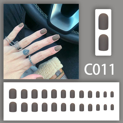 New Solid-color Wearable Nails Short Style by Dropshipman