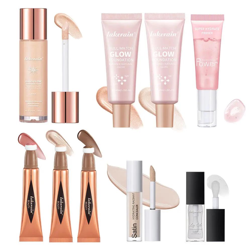 Beauty Cosmetics Facial Makeup Set with radiant pearlescent glow for all skin types
