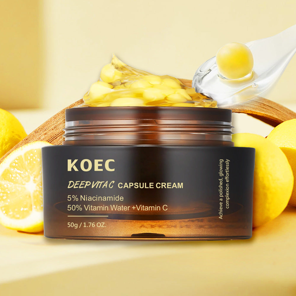 KOEC Collagen Facial Skin Care Cream bottle with hydrating collagen and niacinamide for all skin types