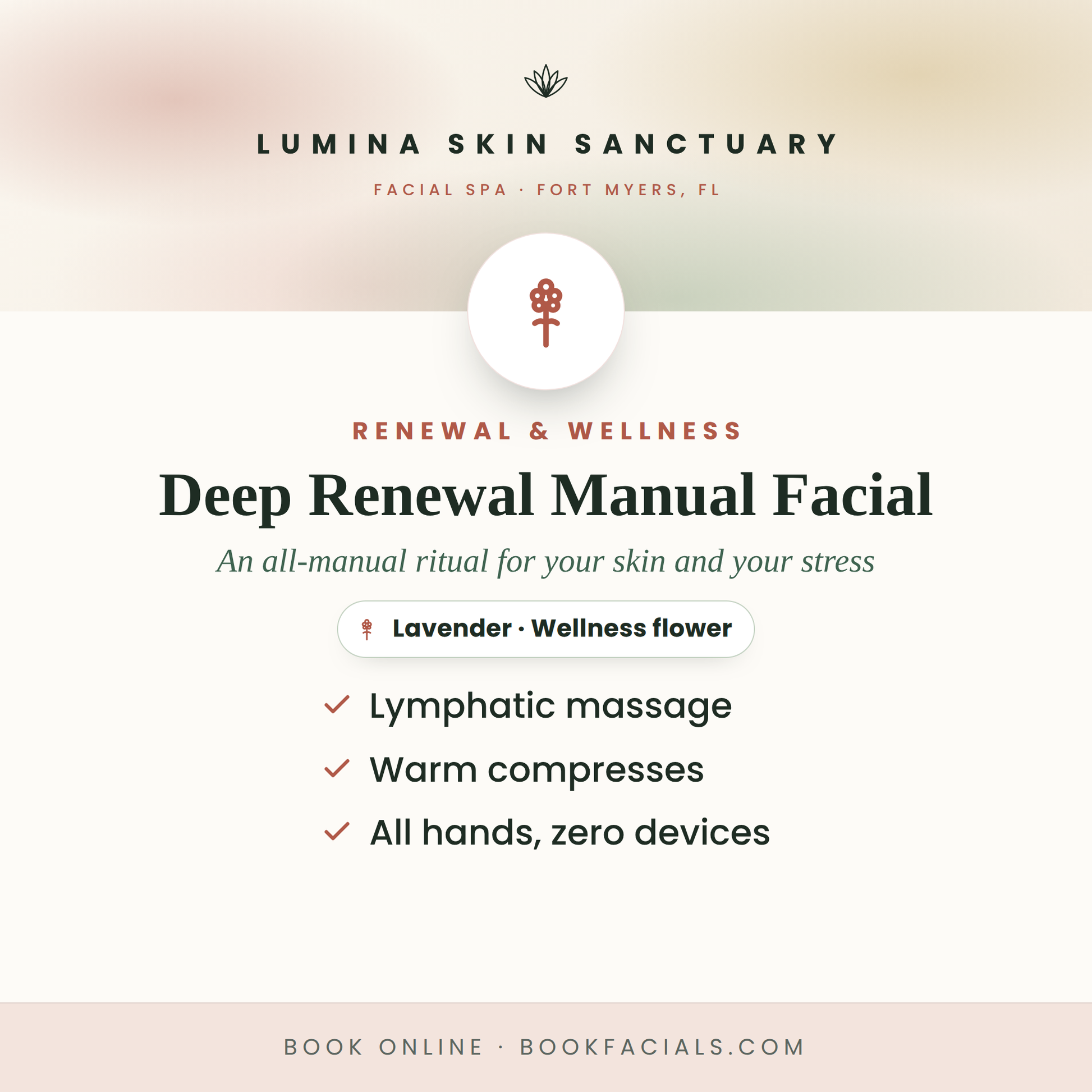 Deep Renewal Manual Facial — Lumina Skin Sanctuary, facial spa in Fort Myers, FL