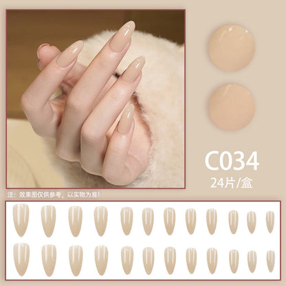 New Solid-color Wearable Nails Short Style by Dropshipman