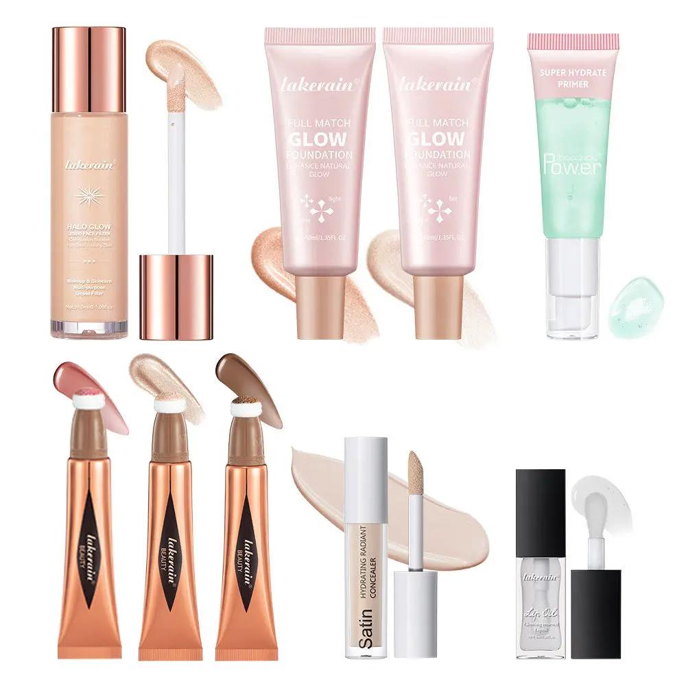 Beauty Cosmetics Facial Makeup Set with pearlescent glow for all skin types