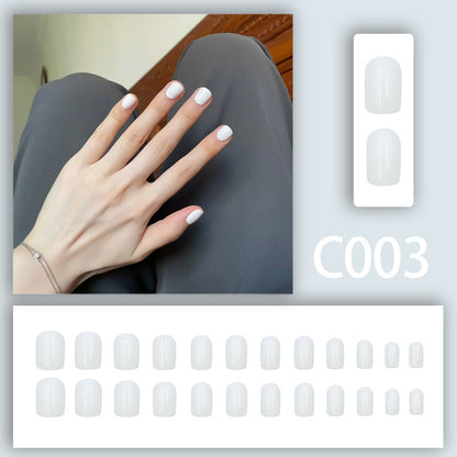 New Solid-color Wearable Nails Short Style by Dropshipman