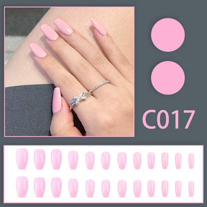 New Solid-color Wearable Nails Short Style by Dropshipman