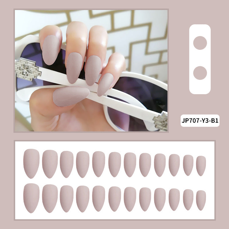 Women's Solid-color Frosted Matte False Nails by Dropshipman