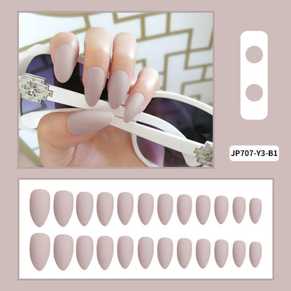 Women's Solid-color Frosted Matte False Nails by Dropshipman